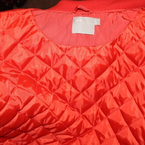 ASOS Bomber Jacket - Orange - Picture 8 of 9